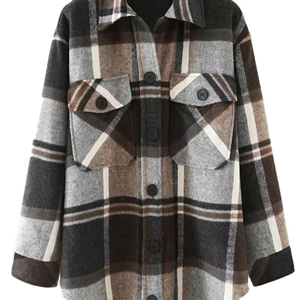Goodnight Macaroon 'Katherine' Thick Plaid Shirt